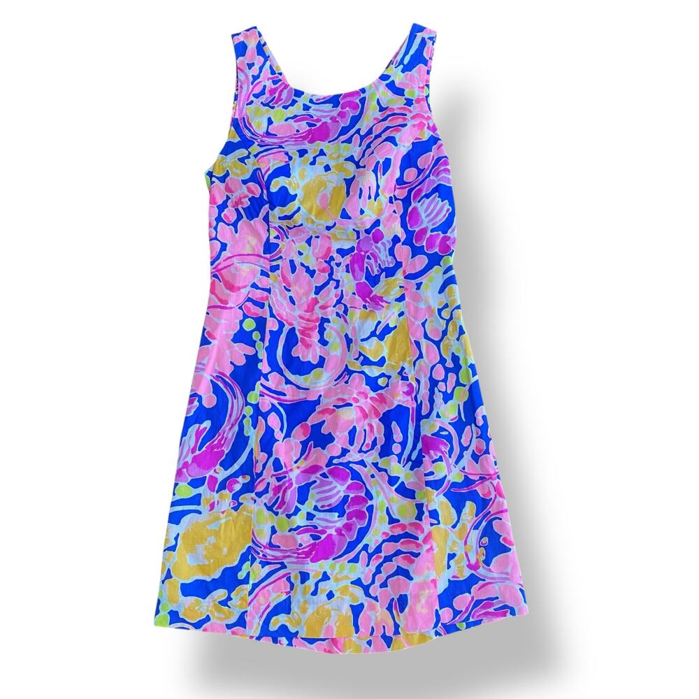 Lilly‎ Pulitzer Courtney Shift Mini Dress in Catch and Release Size 4 Sirens